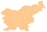 Karte von Slowenien, Position von Občina Razkrižje hervorgehoben