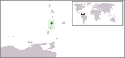 Locator map for Saint Vincent and the Grenadines