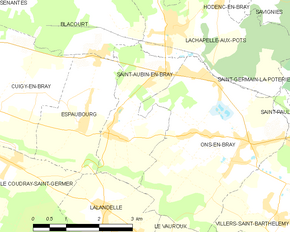 Poziția localității Saint-Aubin-en-Bray