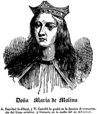 Gravura com a efígie de Maria de Molina (1838)