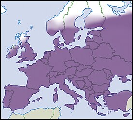 Lampipallosimpukan levinneisyys Euroopassa