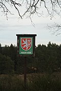Sign of Famous tree Dub u Ptáčova near Ptáčov, Třebíč, Třebíč District.jpg