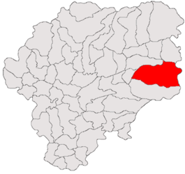 Location in Bistrița-Năsăud County