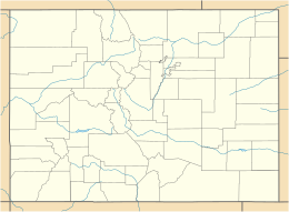 Map showing the location of St. Vrain State Park