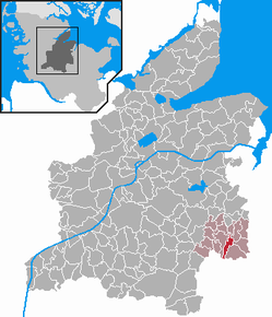 Poziția Wattenbek pe harta districtului Rendsburg-Eckernförde