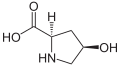 Deutsch: Struktur von (2R,4R)-4-Hydroxyprolin English: Structure of (2R,4R)-4-Hydroxyproline