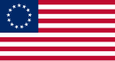 Oorspronklike vlag met dertien sterre (Betsy Ross-patroon)