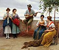 Eugene de Blaas. „Serenada“