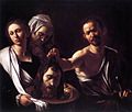 Caravaggio, Salome med hodet til Johannes døperen (Salomè con la testa del Battista) 1607