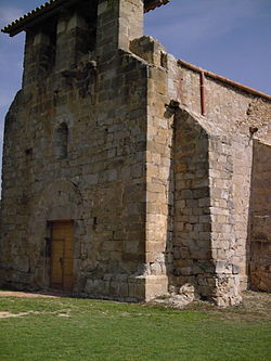 A frontera d'a ilesia de Santa María de Vilamacolum