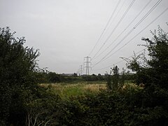 Farmland and pylons near Lowdham (2) - geograph.org.uk - 3713811.jpg