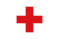علم جمعية الصليب الأحمر.