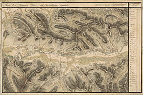 Corunca pe Harta Iosefină a Transilvaniei, 1769-73