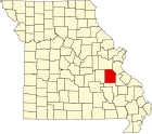 華盛頓縣在密蘇里州的位置