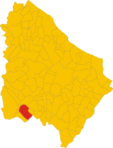 Poziția localității Pizzoferrato