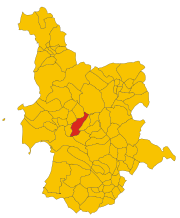 Lokasi Solarussa di Provinsi Oristano