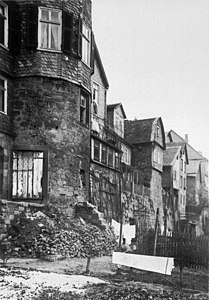 Hundsturm und südl. Stadtmauer um 1900