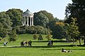 Jardin a l'anglesa amb bèlvéser