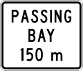 (A42-2/IG-7) Passing Bay Ahead (in 150 metres)