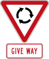 Give Way at Roundabout (give way to vehicles coming from the right)