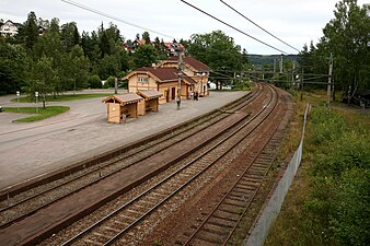 Nittedals järnvägsstation i Rotnes.
