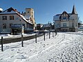 Ustka, zimowy widok z portu