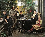 Portret van de familie Hirschsprung, Krøyer