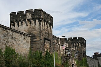 Außenansicht des Eastern State Penitentiary