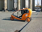 Sykkeltaxi i moderne design i Berlin, 2007.