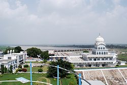 Gurudwara Tibbi Sahib situated on the banks of Satluj, Rupnagar.