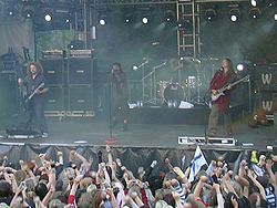 The Rasmus esiintymässä Suomessa vuonna 2006.