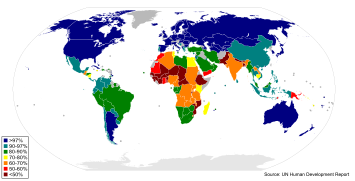 World Literacy Map UNHD 07-08.svg