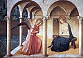 Fra Angelico: Anunciaçon, c. 1440. Museu Nacional de San Marcos, Florença