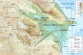 Image 10Topographic map of Azerbaijan (from Geography of Azerbaijan)