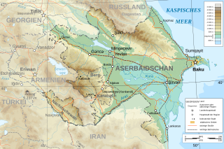 Kaart vun Aserbaidschan