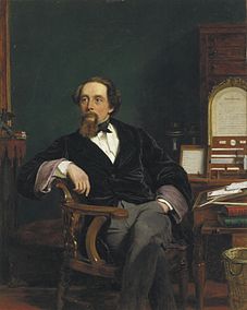 Charles Dickens työhuoneessaan, 1859