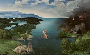 El paso de la laguna Estigia, de Joaquín Patinir, ca. 1520-1524.