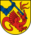 Wappen: li. Rietheim, re. Weilheim vor der Zusammenlegung 1975