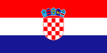 Zastava Republike Hrvaške, razmerje 1:2
