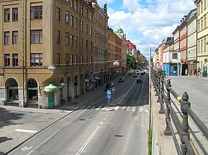 Hornsgatan västerut, från Hornsgatspuckeln.