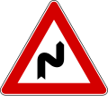 Double bend, first to right (formerly used )