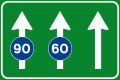 Use of lanes on motorways