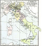 Kort over Italiens samling