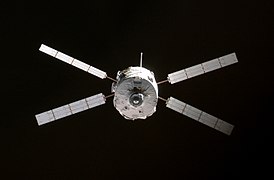 ATV approaches the ISS for its "Demo Day 2" practice maneuvers