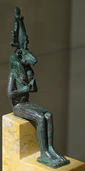 Le dieu Khnoum. Statuette de bronze. Basse époque, -665 / -330.