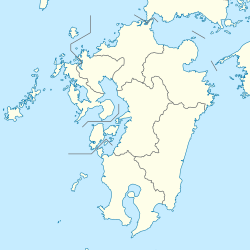 日向灘地震の位置（九州内）