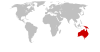 Lage Australien und Ozeaniens