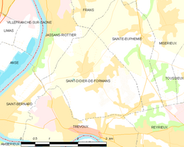 Saint-Didier-de-Formans – Mappa