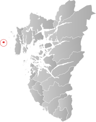 Lage der Kommune in der Provinz Rogaland