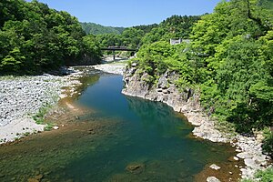 白川郷付近を流れる庄川